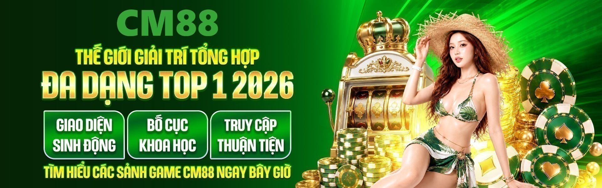 4. Hệ thống sảnh casino tại CM88 liên tục được làm mới, mang đến không gian hiện đại cùng nhiều lựa chọn hấp dẫn.